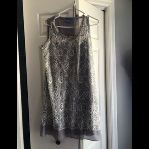 Vera Wang for Kohl’s gray lace dress
